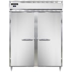 image of Continental Refrigerator D2FESNSS 57" Two Section Reach-In Freezer w/ 2 Solid Doors, All Stainless Steel, 40 cu. ft.