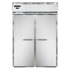 image of Continental Refrigerator D2FINSS-E 68" Two Section Extra High Roll-In Freezer w/ 2 Solid Doors, All Stainless Steel, 68 cu. ft.