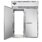 image of Continental Refrigerator D2FINSSRT 68" Two-Section Roll-Thru Freezer w/ 4 Solid Doors, All Stainless Steel, 64 cu. ft.