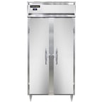 image of Continental Refrigerator D2RSESNSA 36" Two Section Reach-In Refrigerator w/ 2 Solid Doors, Stainless Steel Exterior, 24 cu. ft.