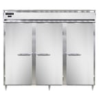 image of Continental Refrigerator DL3FE-PT 86" Three Section Pass-Thru Freezer w/ 6 Solid Doors, 72 cu. ft.