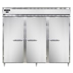 image of Continental Refrigerator DL3FE 85" Three Section Reach-In Freezer w/ 3 Solid Doors, 75 cu. ft.