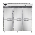 image of Continental Refrigerator D3RFFNHD 78" 3-Section Reach-In Refrigerator/Freezer Combo w/ 6 Half Solid Doors