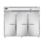 image of Continental Refrigerator DL3RFFES-SS 85" 3-Section Reach-In Refrigerator/Freezer Combo w/ 3 Solid Doors
