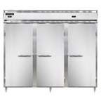 image of Continental Refrigerator D3RRFESNSS 85" 3-Section Reach-In Refrigerator/Freezer Combo w/ 3 Solid Doors