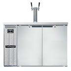 image of Continental Refrigerator KC50NSS 50" Draft Beer Cooler w/ 2 Kegs, 16.0 cu. ft., 1 Dual-Tap Tower