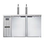 image of Continental Refrigerator KC59SNSS 59" Draft Beer Cooler w/ 2 Kegs, 15.0 cu. ft., 2 Single-Tap Towers