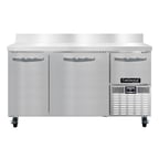 image of Continental Refrigerator RA60NBS 60" WorkTop Refrigerator w/ 2 Full & 1 Half Doors
