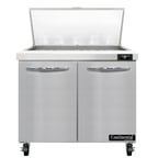 image of Continental Refrigerator SW36N15M 36" Mega Top Sandwich Prep Table w/ 2 Doors, 15 pans