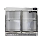 image of Continental Refrigerator SW36NGD-FB 36" WorkTop Refrigerator w/ 2 Glass Doors, 10.3 cu. ft..
