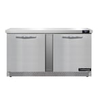image of Continental Refrigerator SW60N-FB 60" 2-Section Worktop Refrigerator w/ 2 Doors, 17 cu. ft.