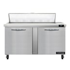 image of Continental Refrigerator SW60N12 60" TSandwich / Salad Prep Table w/ 2 Doors, 12 Pans