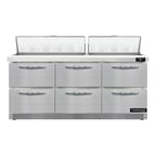 image of Continental Refrigerator SW72N18-FB-D 72" Sandwich / Salad Prep Table w/ 6 Drawers, 18 Pans