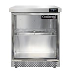 image of Continental Refrigerator SWF27NGD-FB 27" 1-Section Worktop Freezer w/ 1 Glass Door, 7.4 cu. ft.