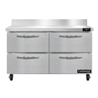 image of Continental Refrigerator SWF48NBS-D 48" 2-Section Worktop Freezer w/ 4 Drawers, 13.4 cu. ft.