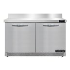image of Continental Refrigerator SWF48NBS-FB 48" 2-Section Worktop Freezer w/ 2 Doors, 13.4 cu. ft.