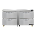 image of Continental Refrigerator SWF60N-U-D 60" 2-Section Undercounter Freezer w/ 4 Drawers, 17 cu. ft.