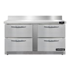 image of Continental Refrigerator SWF60NBS-FB-D 60" 2-Section Worktop Freezer w/ 4 Drawers, 17 cu. ft..