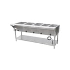image of Copper Beech Range CBEST-5-S 72" Electric Hot Food Well Table, (5) Sealed Wells