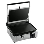 image of Eurodib CORT-L-110 15" Single Panini Sandwich Grill w/ Cast Iron Grooved & Smooth Plates, 110V