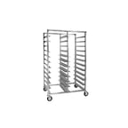 image of Cres Cor 22131824B 48 Pan End Load Double Aluminum Mobile Tray Rack, Assembled