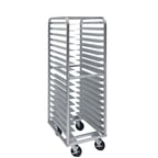 image of Cres Cor 2736512/1818 18 Pan End Load  Aluminum Roll-In Refrigerator Rack w/ 3" Bottom Load Slides