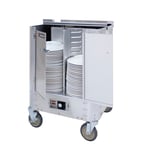 image of Cres Cor HJ53110240 Aluminum Heated Dish Plate Dispenser for 9 7/8" to 11" Diameter Plates