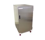 image of Carter-Hoffmann ESDST8 Stainless Steel 8 Tray Economy Patient Tray Cart w/ Single Door
