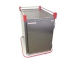 image of Carter-Hoffmann PSDST8 Stainless Steel Single Door Performance Patient Tray Cart, (8) Tray 