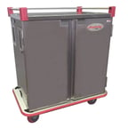 image of Carter-Hoffmann PTDST12 Stainless Steel Two Doors Performance Patient Tray Cart, (12) Tray 