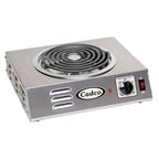 image of Cadco CSR-3T 14" Electric Countertop Hotplate w/ (1) Spiral Burner, Infinite Controls, 1.5 kW, 120v