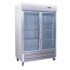 image of Connerton GST49-BRG 54" Two Glass Door Reach-In Refrigerator, Bottom Mount