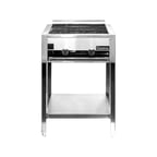 image of Connerton LRB-24-F 24" Floor Model Gas Lava Rock Charbroiler w/ (2) Burners, 80.000 BTU