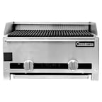 image of Connerton RLRB-23-52R-S 52" Countertop Gas Radiant Charbroiler w/ (5) Burners, 140.000 BTU