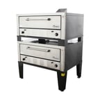 image of Peerless CW42P 50" Gas Pizza Deck Oven, Double Deck