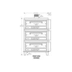 image of Peerless CW43BSC 56" Gas Bake Oven, Triple Deck