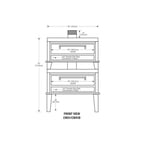 image of Peerless CW51/41B 50" Gas Bake Oven, Double Deck