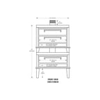image of Peerless CW51/61B 50" Gas Bake Oven, Triple Deck