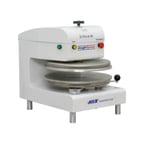 image of DoughXpress D-TXA-2-18-W 18" White Dual Heat Air Automatic Tortilla/Pizza Dough Press, 3100W, 220V