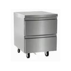 image of Delfield D4424NP 24" 1-Section Worktop Refrigerator w/ 2 Drawers, 6.35 cu. ft.