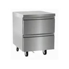 image of Delfield D4432NP 32" 1-Section Worktop Refrigerator w/ 2 Drawers, 9 cu. ft.