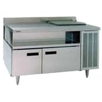 image of Delfield F18SC39BP 39" One Section Refrigerated Sandwich / Salad Prep Table w/ 1 Door, 8 Pans