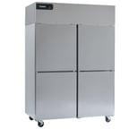 image of Delfield GAR2P-SH 55" Two Section Reach-In Refrigerator w/ 4 Solid Half Doors, Top Mount, 46 cu. ft.