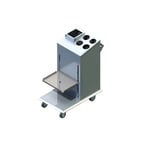 image of Dinex DXP1ATCASN Tray Silverware Napkin Dispenser