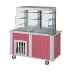 image of Dinex DXP5OTR3 74" DineXpress™ Omnitop Cold Food Display Case