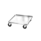 image of Dinex DXP750 Stainless Steel Dish Rack Dolly for 20" x 20" Racks