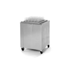 image of Dinex DXPACST2020 Mobile Cup & Glass Dispenser Rack with 425 Plastic Tumblers
