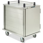 image of Dinex DXPICT10 12 Tray TQ Economy Meal Delivery Cart w/ 1 Compartment, 1 Door