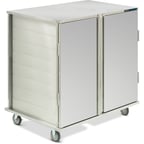 image of Dinex DXPICT202D 20 Tray TQ Economy Meal Delivery Cart w/ 2 Compartments, 2 Doors