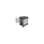 image of Dinex DXSU2T1D10 Stainless Steel 10 Trays TQ Supreme Meal Delivery Cart w/ 1 Door